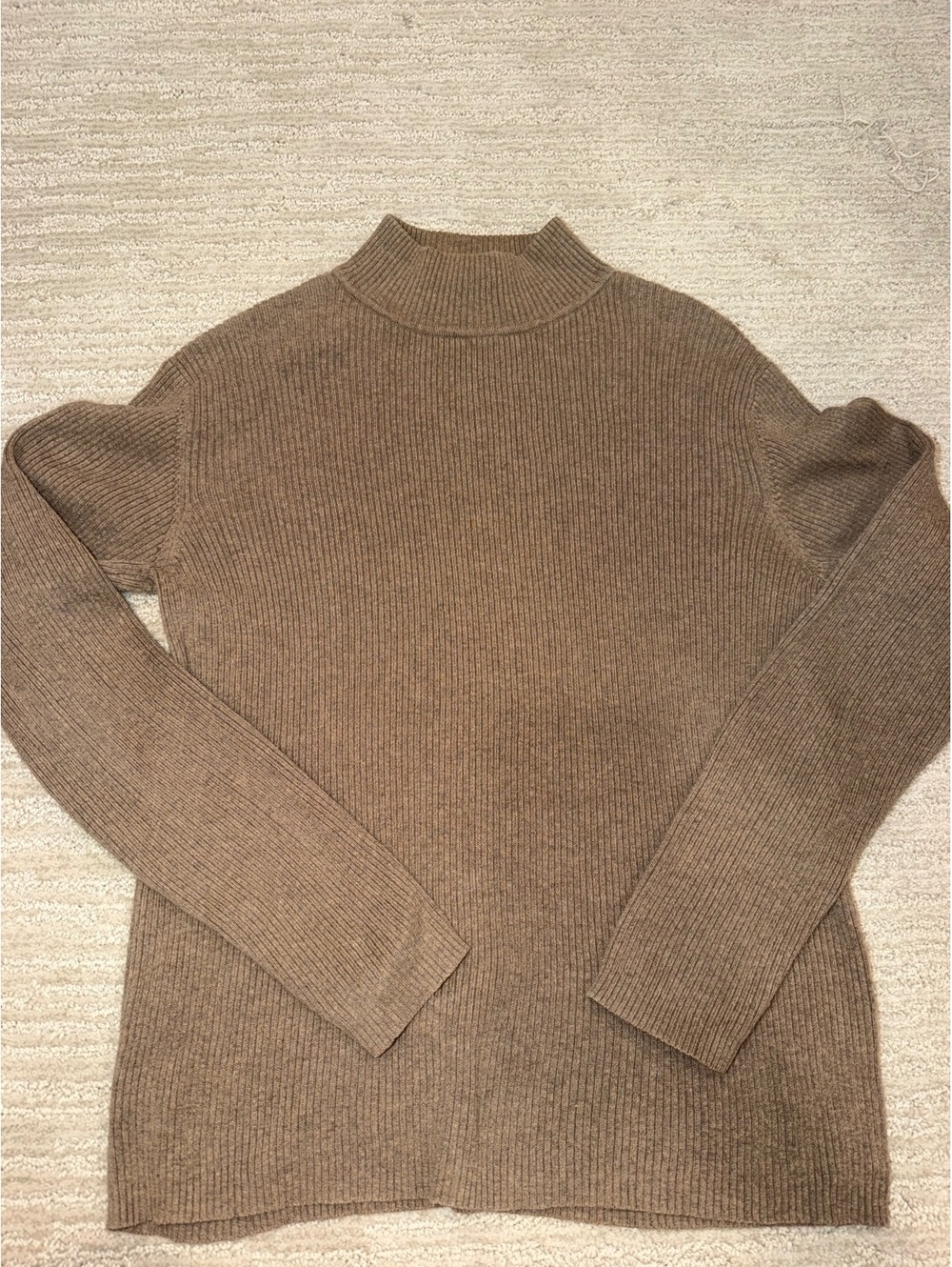 Croft and Barrow brown mock neck sweater